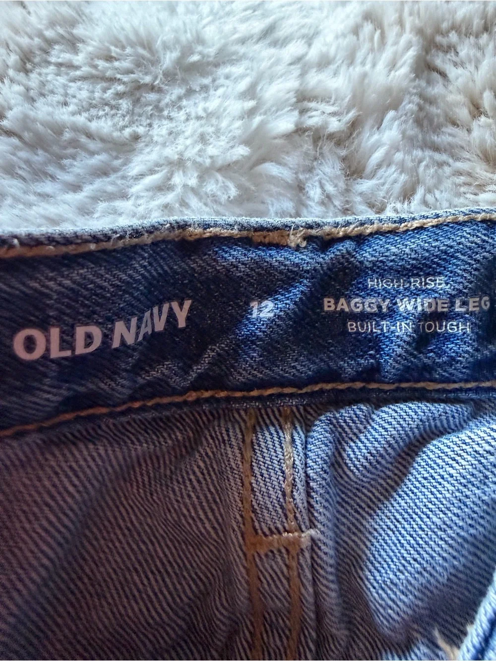 Old Navy Light Blue, Cuffed, Wide Leg Girl’s Jeans